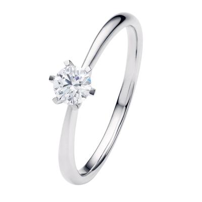 Diamantring ONE ELEMENT "0.25 ct Diamant Brillant Ring aus 585 Weißgold" Gr. 56, silber, Fingerringe, Damen, 56, 0,25 ct, Weißgold 585-Gold-Diamanten, Weißgold 585, Gold, Diamanten, zeitlos schön – für besondere Momente gemacht Image