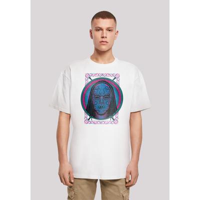 T-Shirt F4NT4STIC "Harry Potter Neon Death Eater Mask", Herren, Gr. XXL, weiß, Obermaterial: 100% Baumwolle, casual, oversize, Rundhals, Kurzarm ohne Bündchen, Shirts, Print Image