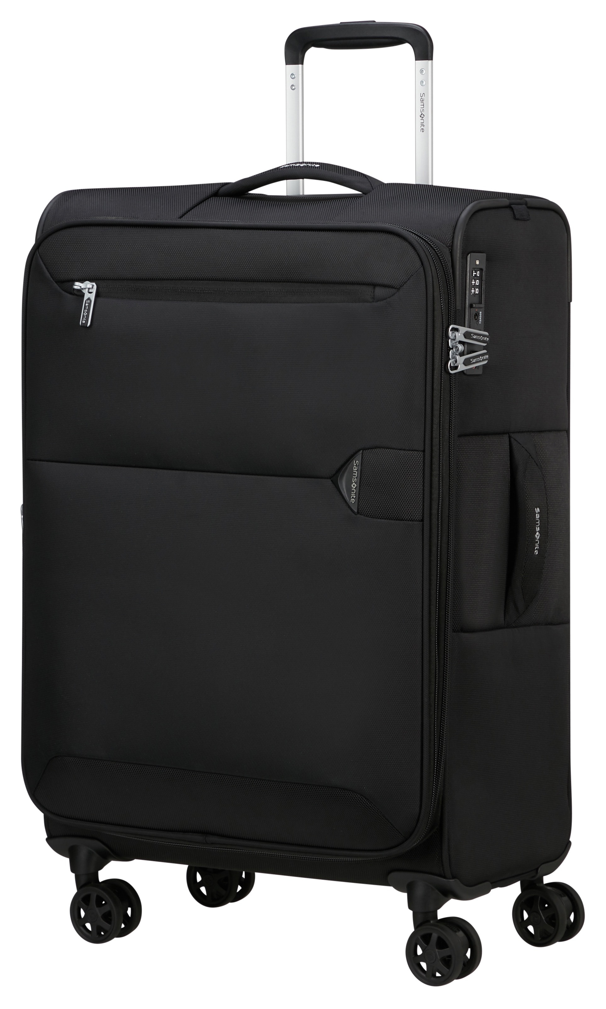 Weichgepäck-Trolley SAMSONITE "URBIFY, verschiedene Größen", Gr. B/H/T: 43cm x 68cm x 27cm 68 l, schwarz, Recycle-Polyester, Koffer, Koffer Reisegepäck Weichgepäckkoffer Volumenerweiterung Image