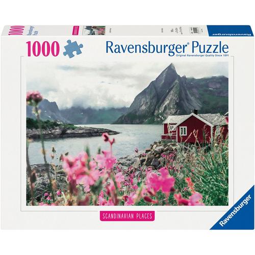 Puzzle RAVENSBURGER ""Scandinavian Places, Reine, Lofoten, Norwegen"" Puzzles bunt Kinder Made in Germany; FSC - schützt Wald weltweit