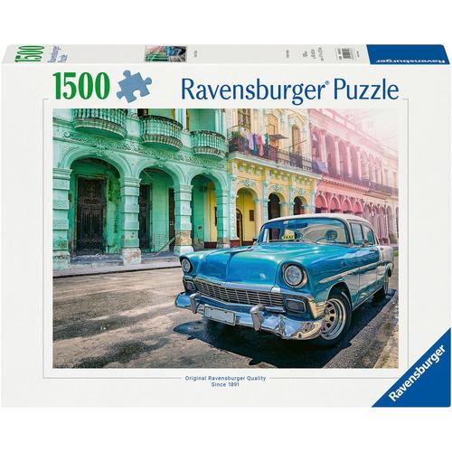 Puzzle RAVENSBURGER ""Cuba Cars"" Puzzles bunt Kinder Made in Germany; FSC - schützt Wald weltweit