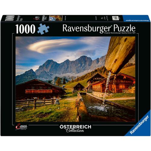 Puzzle RAVENSBURGER ""Neustattalm am Dachstein"" Puzzles bunt Kinder Made in Germany; FSC - schützt Wald weltweit