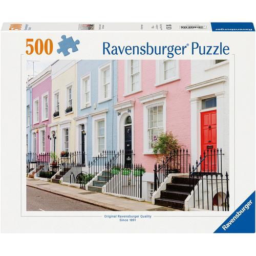 Puzzle RAVENSBURGER ""Bunte Stadthäuser in London"" Puzzles bunt Kinder Made in Germany; FSC - schützt Wald weltweit