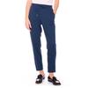 Stoffhose LE TEMPS DES CERISES "ROSI", Damen, Gr. M, EURO-Größen, blau (dunkelblau), 73% Polyester, 23% Viskose, 4% Elasthan, unifarben, casual, Hosen, mit stilvollem Bindeband