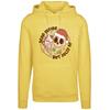 Kapuzenpullover F4NT4STIC "Dead inside but jolly AF Christmas", Damen, Gr. L, gelb (taxi gelb), Obermaterial: 65% Baumwolle, 35% Polyester, casual, relaxed fit, Langarm, Pullover, Premium Qualität