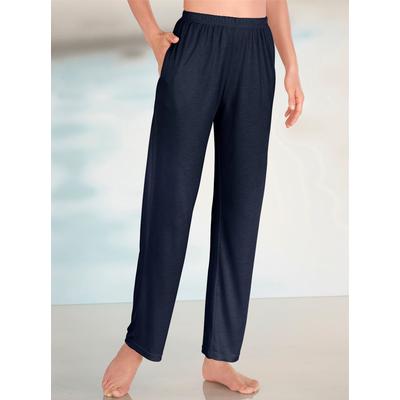 Relaxhose, Damen, Gr. 46, Normalgrößen, blau (marine), 70% Viskose, 30% Polyester, unifarben, lang, Hosen Image