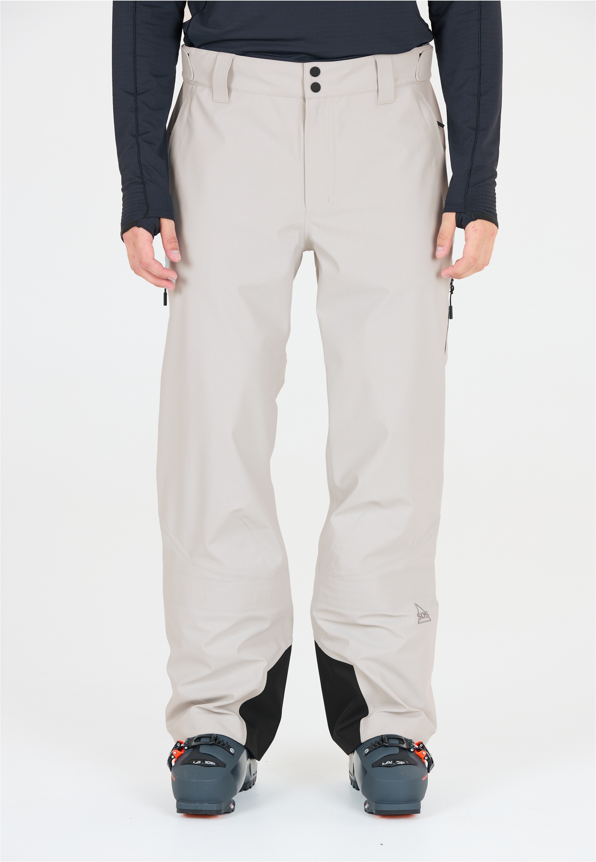 Skihose SOS "Hoverla", Herren, Gr. XL, US-Größen, grau, 77% Polyamid, 23% Elasthan, unifarben, lang, Hosen, mit schützenden Features und viel Atmungsaktivität Image