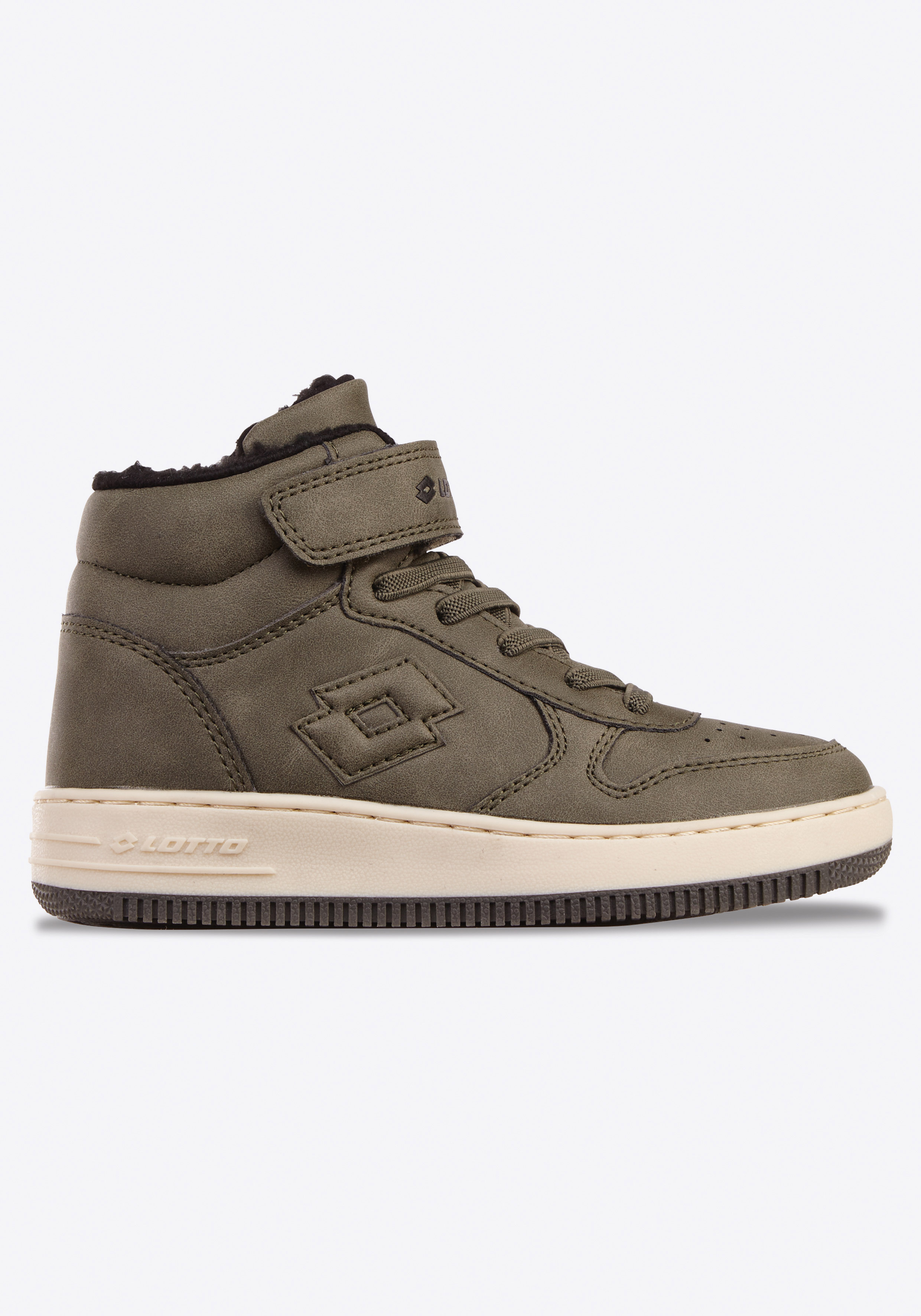 Sneakerboots LOTTO, Gr. 33, grün (olive, schwarz), Synthetik, Sportlich, Schuhe, Winterschuhe, Schnürboots, Sneaker, gefüttert