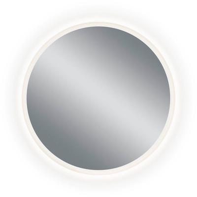 LED-Lichtspiegel MIRRORS AND MORE "Aura", glänzend, weiß, B:60cm H:60cm Ø:60cm, Glas, Spiegel, integrierte LED-Beleuchtung Image