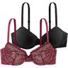 Bügel-BH DORINA ""CHLOE"" Gr. 90, Cup C, rot (red, black) Damen BHs mit vorgeformten Cups