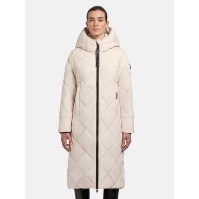 Steppmantel KHUJO "Elow-YM", Damen, Gr. XL (42), beige (cream), Obermaterial: 58% Polyester, 42% Polyester (recycelt), Futter: 58% Polyester, 42% Polyester (recycelt), Wattierung: 100% Polyester, Basic, figurumspielend ca. Mitte Wade, hoch... Image
