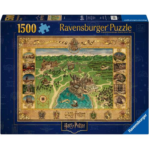 Puzzle RAVENSBURGER ""Harry Potter Hogwarts Karte"" Puzzles bunt Kinder Made in Germany; FSC - schützt Wald weltweit