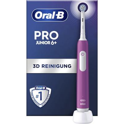 Elektrische Zahnbürste ORAL-B "Pro Junior" Elektrozahnbürsten lila Drucksensor