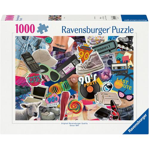 Puzzle RAVENSBURGER ""Die 90er Jahre"" Puzzles bunt Kinder Made in Germany; FSC - schützt Wald weltweit