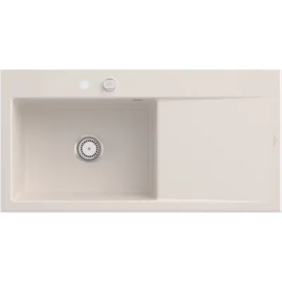 Villeroy & Boch Villeroy&Boch Rechteckiges Spülbecken, Küchenspüle Subway Style 60 Crema CeramicPlus 1000x510mm, Unterschrankbreite 60 cm Image