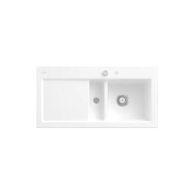 Villeroy & Boch Villeroy&Boch Spülbecken, Küchenspüle Subway 60 Stone White 1000x510mm, Unterschrankbreite 60cm Image