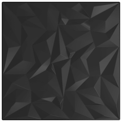 vidaXL Wandpaneele 24 Stk. Schwarz 50x50 cm XPS 6 m² Amethyst Image