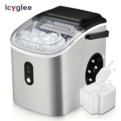 TEMU 1pc Icyglee Portable Ice , 26.5 Lbs/day, 9 In , -free, Cleaning, & , For , , Camping, Rv