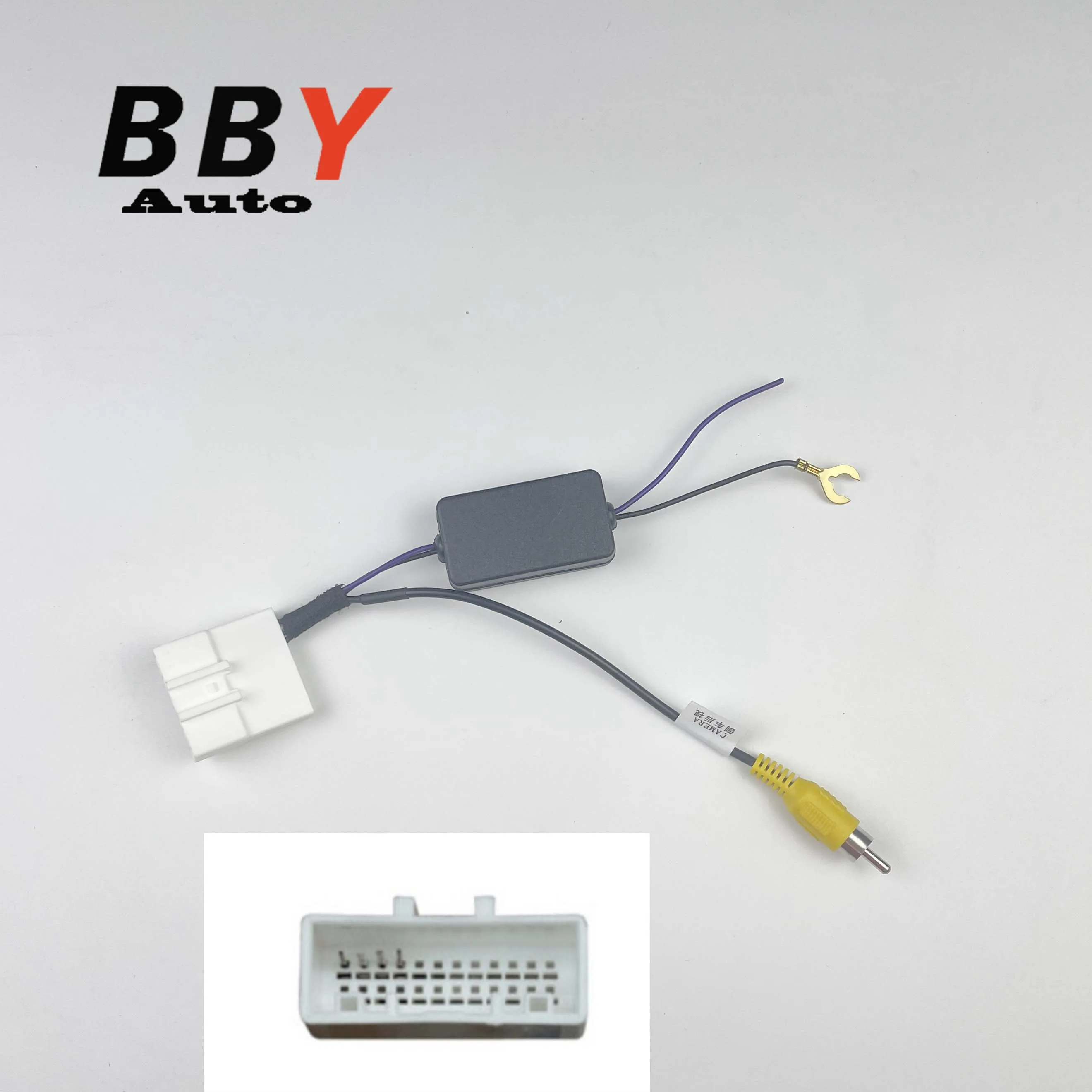 24Pin Reverse Kamera Retention Adapter Für Hyundai I20 GB 2nd Gen 2014 ~ 2020 Santa Fe DM NC 3rd Gen 2013 ~ 2019 Aftermarket bildschirm Image