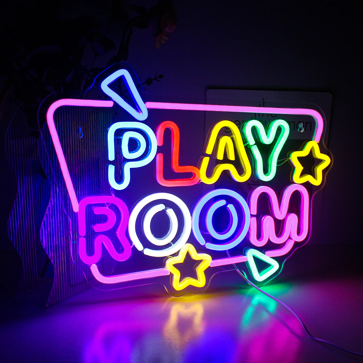 Spielzimmer-Leuchtreklame, bunte LED-Leuchten, Heimspielzimmer-Dekoration für Party, Gaming-Zone, Geburtstag, Schlafzimmer, Bar, Geschenke für Gamer Image
