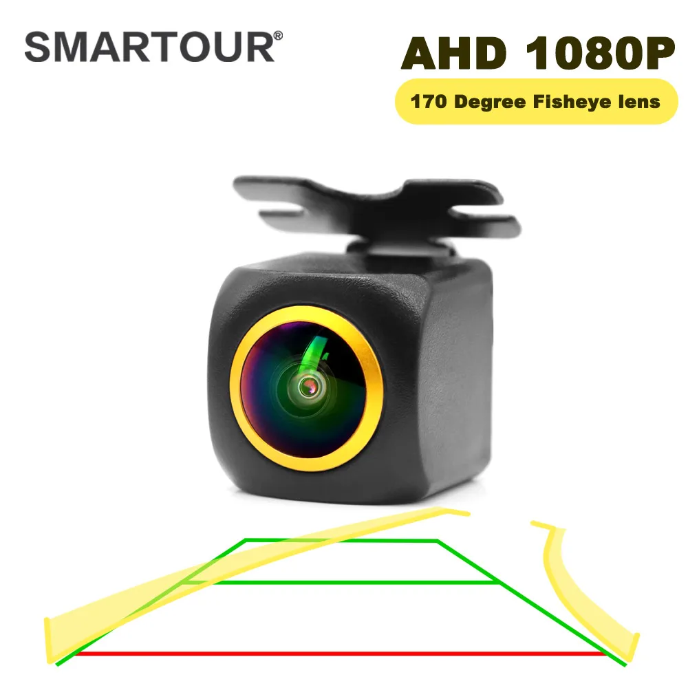 Smartour AHD 1080P Dynamische Flugbahn verfolgt Rückfahrkamera Parkplatz Weitwinkel HD Nachtsicht Auto Reverse Backup Kamera Image