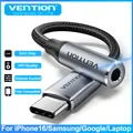 Vention Nuovo DAC USB Tipo C a Jack da 3,5 mm Adattatore per cuffie Aux Audio Tutti i auricolari Cavo splitter HiFi per iPhone 16 15 Samsung