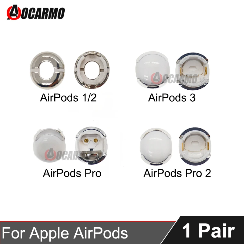 Aocarmo Für Apple AirPods 1 2 3 4 Pro Pro 2 Kopfhörer Untere Abdeckung Lade Stecker Reparatur Teil Image