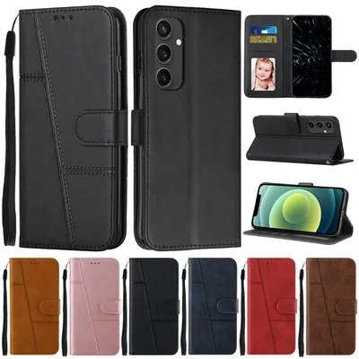 For Samsung Galaxy S24 FE Case Flip Wallet Book Cover for Coque Samsung S 24 FE S24FE SM-S721B S24Ultra Protect Phone Case Funda