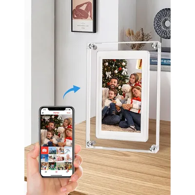 Frameo 5 Inch WiFi Digital Picture Frame 1280 * 720 IPS HD Cloud Smart Digital Photo Frame,32GB