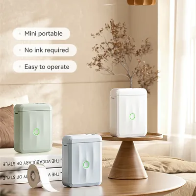 Niimbot D110 Mini Thermal Label Printer Paper Maker Wireless Maker for Office Home Color/Transparent/Cable Labels