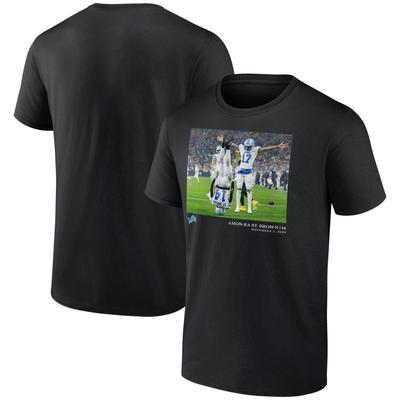 Detroit Lions Amon-Ra St. Brown Flash Features Woche 6 T-Shirt - Schwarz - Herren Image