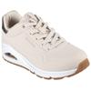 Sneaker SKECHERS "UNO GOLDEN AIR", Damen, Gr. 39, beige, Lederimitat, kontrastfarbene Details, sportlich, Schuhe Sneaker, Freizeitschuh, Halbschuh, Schnürschuh mit Metallic-Einsatz