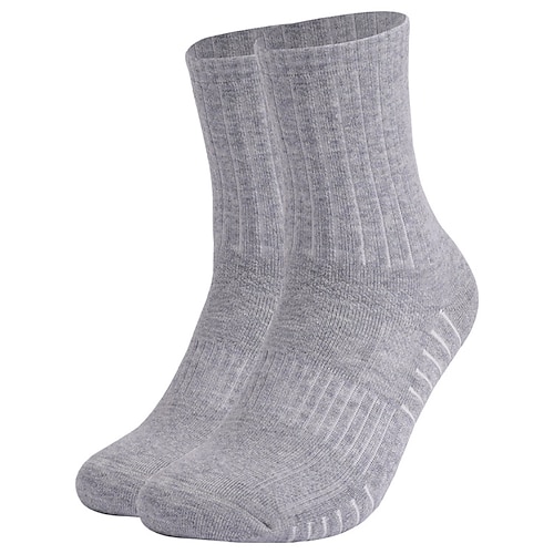Herren Damen Wandersocken Skisocken Sportsocken Winter Außen Windundurchlässig Warm Atmungsaktiv Rasche Trocknung Socken Feste Farbe Merino Wolle Schwarz Hellgrau Grau für Jagd Skifahren Angeln Image