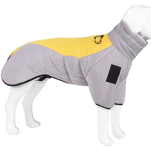 Hund Mäntel Jacke Pufferjacke Winter Reflektierend Wasserdicht Warm Innen Outdoor Hausbekleidung Groß Image