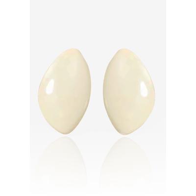 Plus Size Women's Lennie Acrylic Earrings by RAD + RAE in Cream