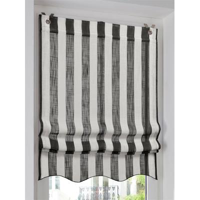Raffrollo HEINE HOME Gr. 2, schwarz-weiß (schwarz, weiß), B:60cm H:140cm, Raffrollos Image