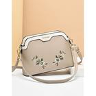 borsa a tracolla da donna con ricamo floreale – elegante borsa a tracolla con tracolla regolabile, perfetta per occasioni casual e formali