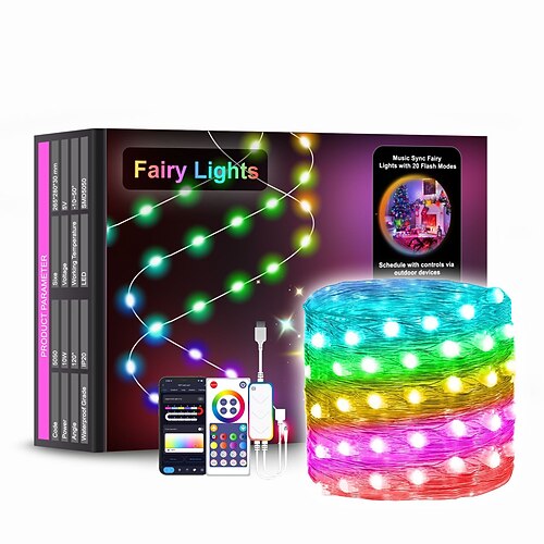 luci decorative a led intelligenti, controllo wifi lucine a led-linea di luci in pelle con controllo punto intelligente tuya, fantasma di controllo wifi graffiti per la luce decorativa della festa del giorno di Natale
