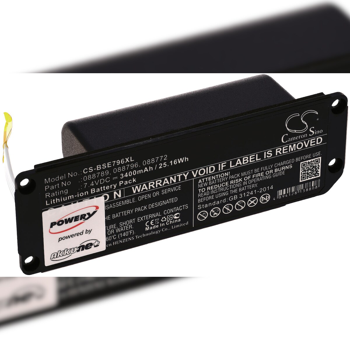 Powery XXL-Akku für Lautsprecher Bose SoundLink Mini 2 Typ 088796 Stecker-Typ beachten Image
