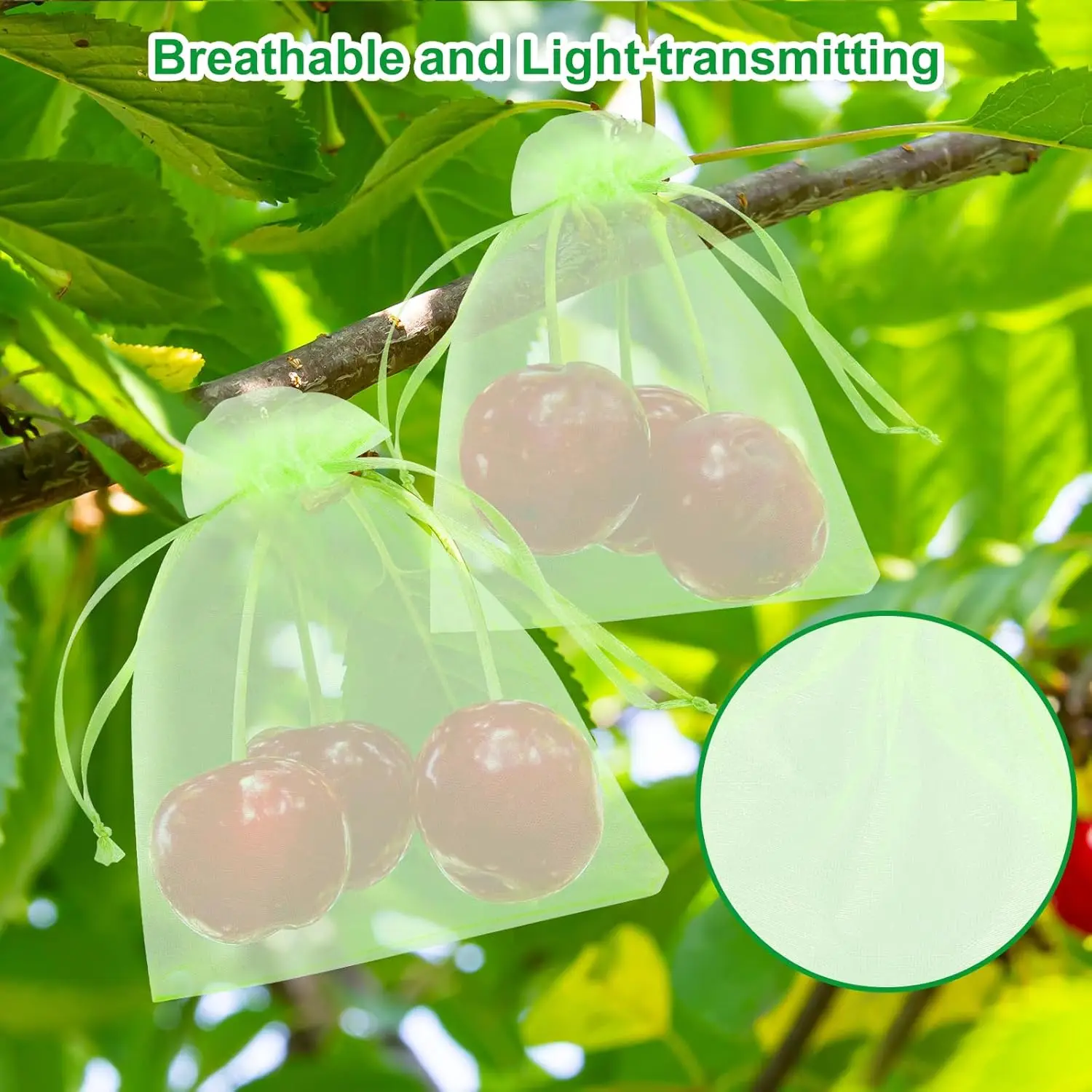 100 stücke Obsts chutz netz beutel Schädlings bekämpfung Anti-Vogel-Netz Erdbeer-Netz beutel Gemüse netz abdeckung Garten werkzeug Image
