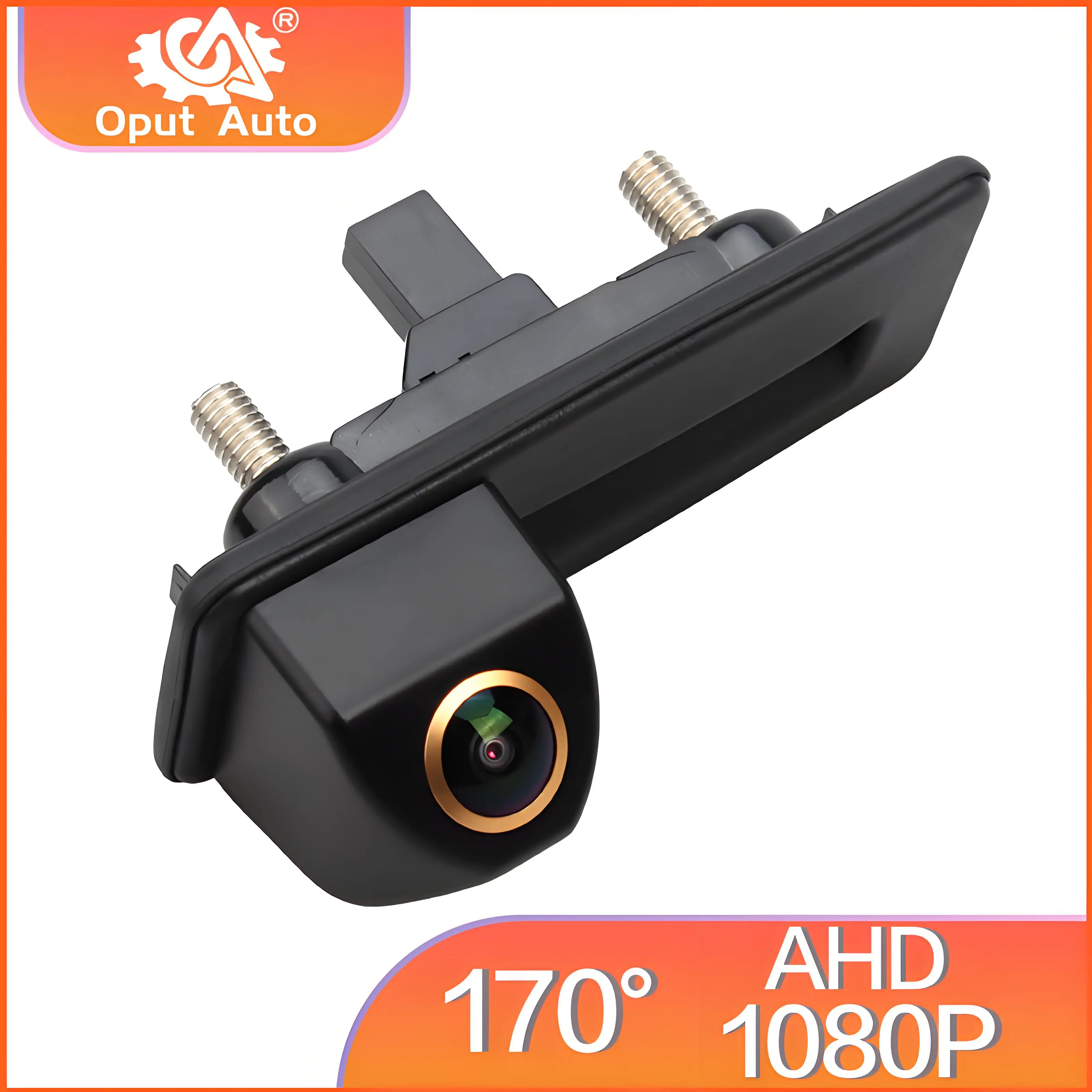 170 ° CCD AHD 1080P Auto Rückansicht Stamm Griff Kamera Für VW Skoda Octavia 2 3 A5 Fabio Yeti Superb Roomster Audi A1 A3 2010-2015 Image
