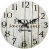 Rebecca Mobili Dekorative Wanduhr Wohnzimmeruhr Holz Weiß Shabby 33,8x33,8x4