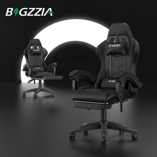 Bigzzia - Gaming Stuhle 136kg gaming Stuhl mit Fußstütze - Ergonomischer Gaming Sessel mit