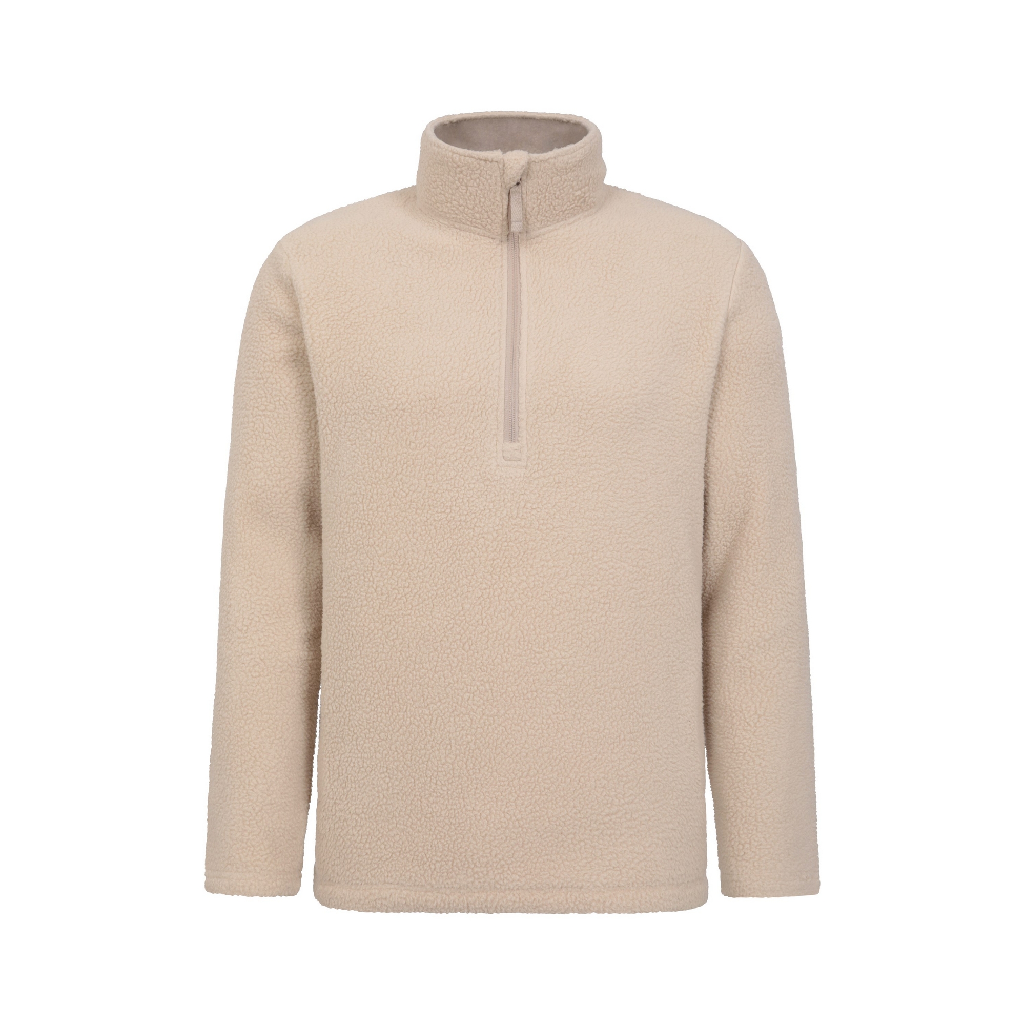 Mountain Warehouse - "Ted" Fleece-Oberteil mit halbem Reißverschluss für Herren (Beige)