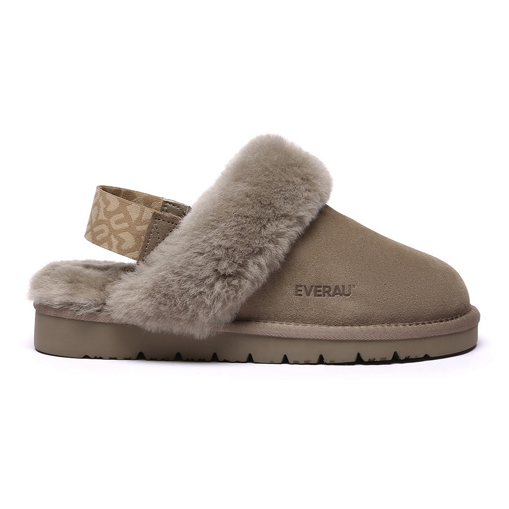 EVER AU Slingback-Hausschuhe für Damen mit abnehmbaren Riemen - Pelican Image