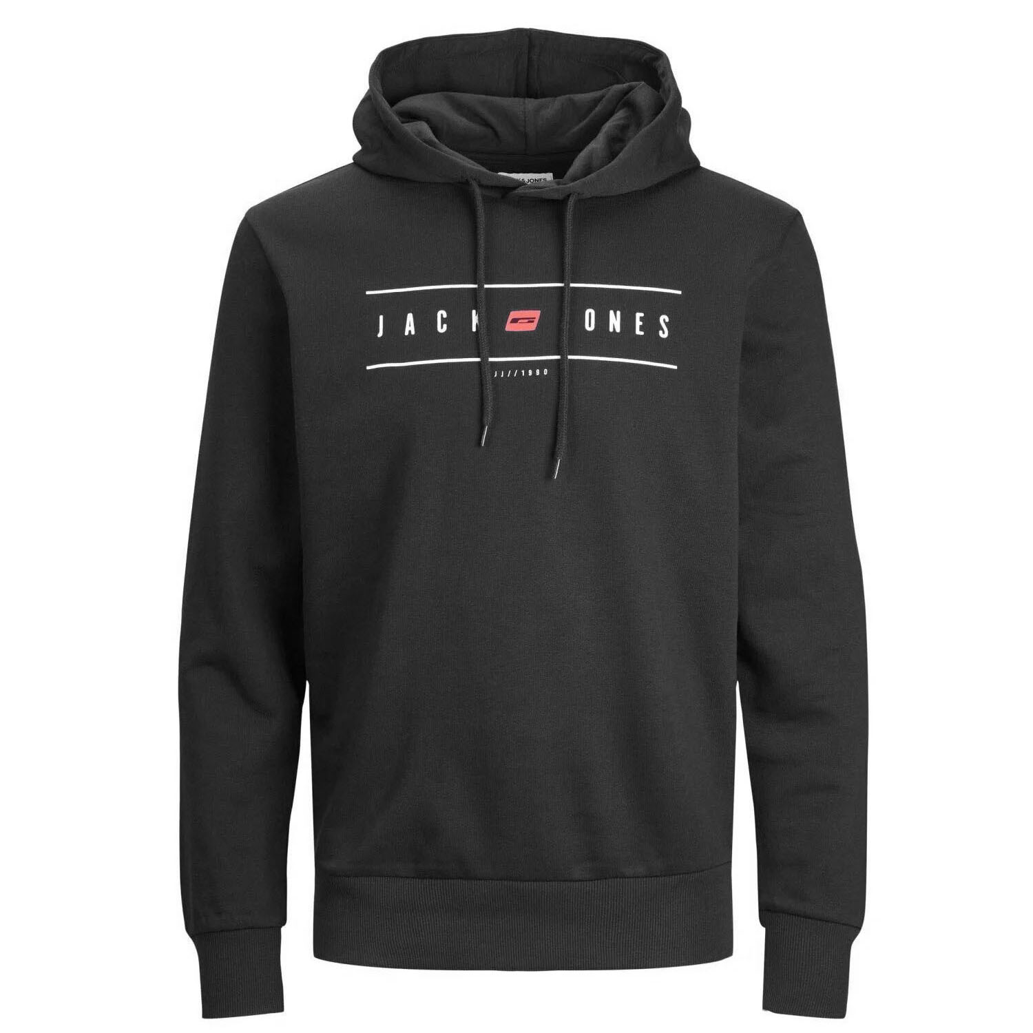 Herren-Kapuzenpullover der Marke Jack & Jones. Der Hoodie ist aus hochwertiger Baumwolle und Polyester gefertigt. Die feine Mischung dieser Materialien sorgt für einen herrlich warmen Tragekomfort. Marke: Jack & JonesModellname: Elliot Sweat...