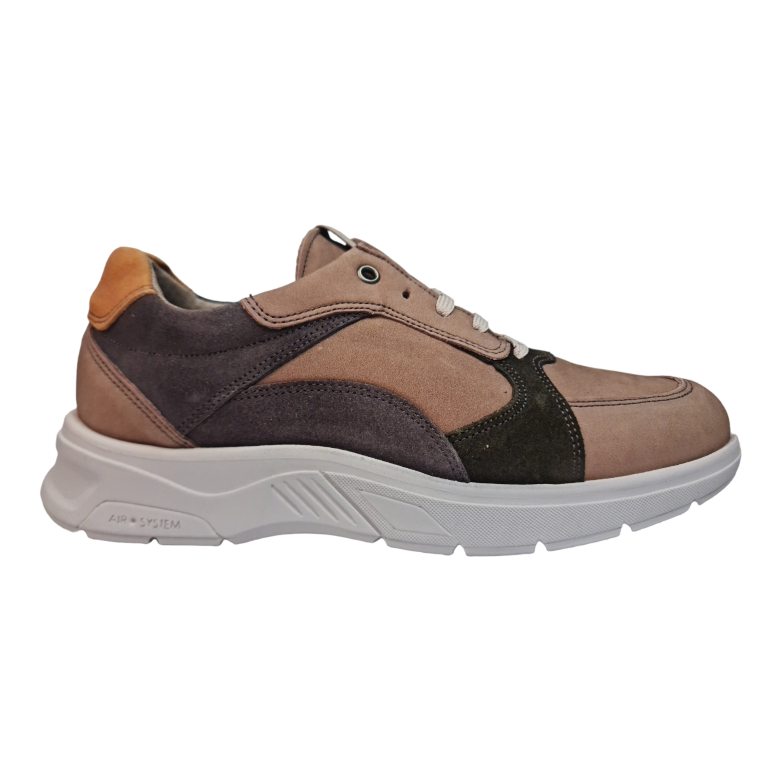 Man's Sneaker Riverty Farbe Taupe US 39