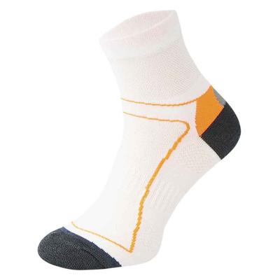 COMODO - Unisex Chaussettes Cyclisme sport Velo Route anti Tranpirante Basses - Orange Blanc Image