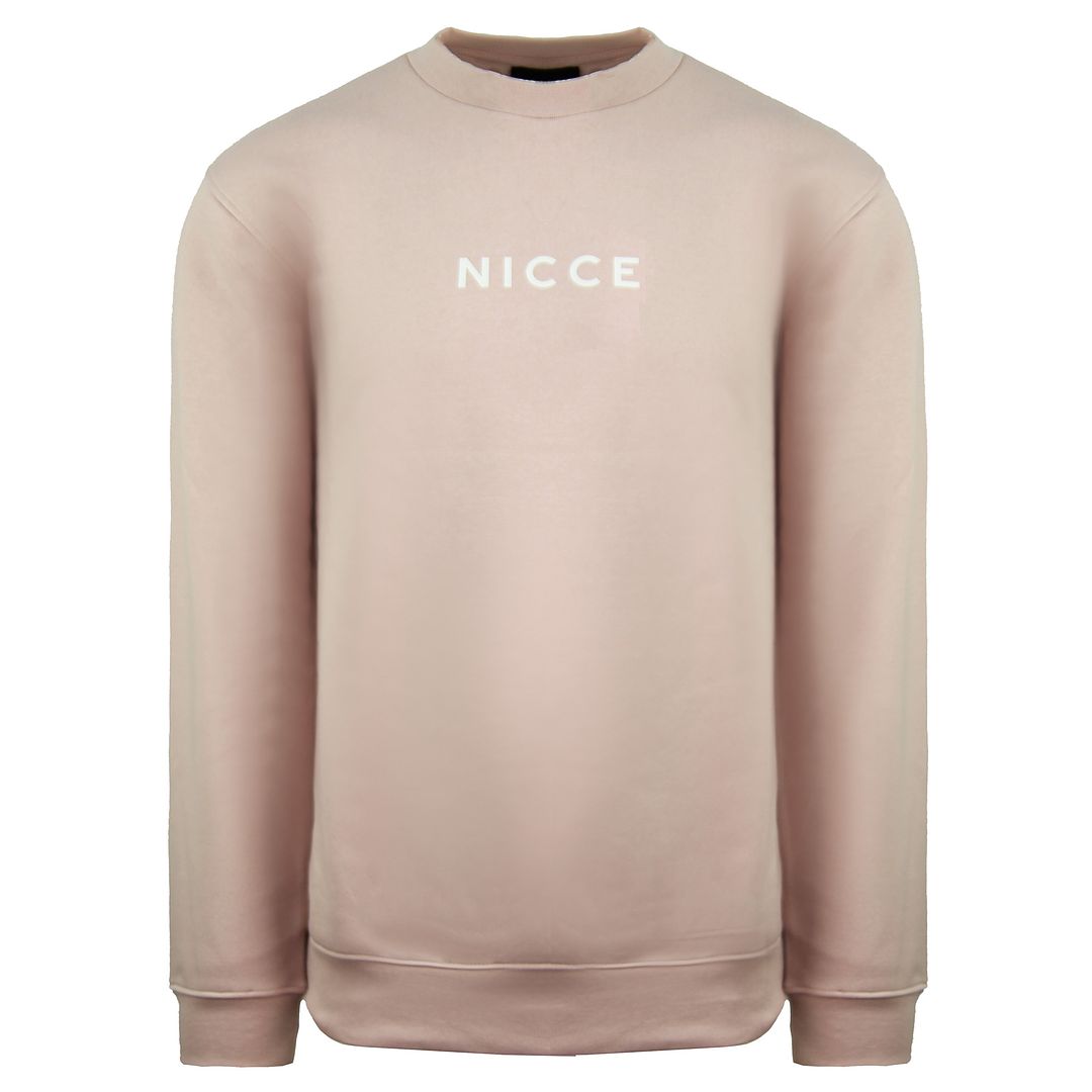 Nicce Center Logo Herren Hellrosa Pullover Image