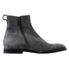 Exklusive Chelsea Boots aus grauem Leder